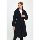 Kadınlar İçin Alexander Gardi Lacivert Yünlü Astarsız Palto (B22-26600) M Beden Modern Stil ve Konfor