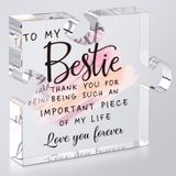 Kadınlar için Bestie Hediyeleri Arkadaşlık - 1,5 cm Kalınlık Akrilik Yapboz ve Hediye Kutusu, Arkadaşlar için Hediyeler Kadın, Kadınlar için Arkadaş Hediyeleri Doğum Günü, Bff Soul Sister Work