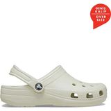 Kadınlar İçin Crocs Classic Linen Terlik/Sandalet 10001-0HZ Bej-Beyaz Renk Hafif ve Nefes Alabilir - Bej - Beyaz