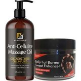Kadınlar Için Eelhoe Fatburnerwoman 100 ml + Anti-Cellulite Massage Oil 240 ml Masaj Yağı - Paket