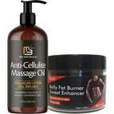 Kadınlar Için Eelhoe Fatburnerwoman 100 ml + Anti-Cellulite Massage Oil 240 ml Masaj Yağı