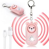 Kadınlar için Kişisel Alarm - Led Strobe Işık ile 130dB Loud Şarj Edilebilir, Çocuklar Yaşlılar için Öz Savunma Güvenlik Alarm Anahtarlık, Tehlikede Güvenli Ses Acil Siren
