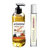 Kadınlar için Uyarıcı Masaj Yağı 150 Ml Jojaba Aromalı Erotik Masaj yağ ve Parfüm İksir Seti