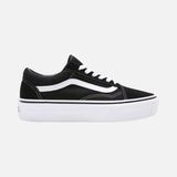 Kadınlar İçin Vans Old Skool Platform Spor Ayakkabı Siyah Renk Hafif ve Esnek Tasarımla