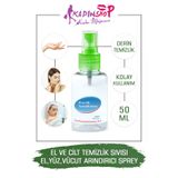 Kadınshop Cilt Dezenfektanı El Yüz Vücut İçin Koruyucu Antiseptik Dezenfektan 50 Ml 8682340852024