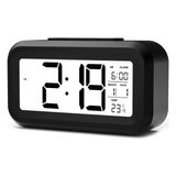 Kadio Dijital Masa Saati Ay Gün Derece Saat Alarm Sensör Modu - Siyah
