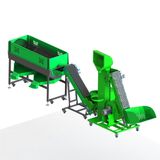 Kadıoğlu SET003 Boş Çürük Ceviz Ayırma Makinesi (Üfleme), Ara Konveyör ve Boylama Makinesi Seti