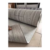 Kadirtarım 2 X 10 Metre Parke Desenli Keçeli Muşamba Pvc Yer Muşambası Ahşap Gri Zemin Döşemesi Soba Altı