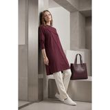 Kado Online Asimetrik Dikiş Detaylı Kadın Tunik - Bordo - 52