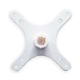 Kado Taşınabilir Monitör Montaj Adaptörü Braketi Plakası Beyaz, 17mm Top Başkanı 100x100mm 75x75mm, M4 Vida Seti Duvara Montaj Kolu Montaj Evrensel, Masaüstü Monitör Portre Modu için Tripod Kamera
