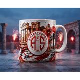 Kadorex Design Antalyaspor Tasarımlı Kupa Bardak – Taraftara Özel Futbol Kupası - Beyaz