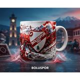 Kadorex Design Boluspor Kırmızı Beyaz Kaliteli Kupa Bardak – Taraftara Özel Futbol Kupası - Beyaz