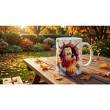 Kadorex Design Sevimli Köpek Karakter 3D Tasarımlı Kupa – Eğlenceli Karikatür Kahve Kupası - Beyaz