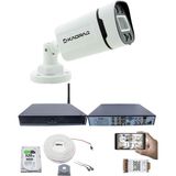 Kadraj 1 Kameralı Güvenlik Seti - Gece Renkli, 5mp Sony Seculens, 1080P Full Hd Ahd, 4 Warm Led, 5mp Dvr + Wifi Adaptörü