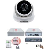 Kadraj 1 Kameralı Ip Dome Güvenlik Kamerası Seti | 4mp Ultra Hd, 30M Gece Görüş, Ses Alma, Uzaktan Izleme