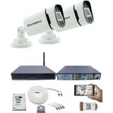 Kadraj 2 Kameralı Güvenlik Seti - 5mp Sony Seculens, 1080P Full Hd Ahd, 4 Warm Led, Gece Renkli, 5mp Dvr + Wifi Adaptörü, V1