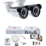 Kadraj 2 Kameralı Set - 5mp Sony Seculensli 1080P Ahd, 8 Warm Led, Colorvu Gece Renkli Görüş, Full Hd