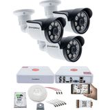 Kadraj 3 Kameralı Set - 5mp Sony Seculensli, 1080P Ahd, 8 Warm Led, Colorvu Gece Renkli Görüş, Full Hd