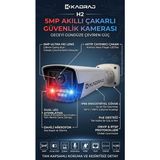 Kadraj 5mp Dual LED - Ip Kamera - Çakarlı - Dahili Mikrofon - Onvif - Rstp Güvenlik Kamerası - Beyaz