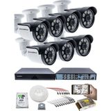 Kadraj 7'lı Güvenlik Kamerası Seti - 5mp Sony Seculensli 1080P Ahd, 8 Warm Led, Colorvu Gece Renkli Görüş, 1tb Disk