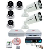 Kadraj Ip Güvenlik Kamera Seti - 4 iç Mekan Ip Kamera, 2 dış Mekan Ip Kamera, 1tb H.d.d, 9 Kanal Nvr, Gece Görüş, Uzaktan Izleme, Hareket Tabiki, Insan Tespi