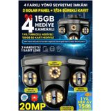 Kadraj Sim Kartlı Kamera | 4 Kameralı Güvenlik Kamerası | Her ay 15GB Turkcell 1 Yıl Hediyeli, 7/24 Kayıt