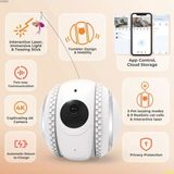 Kadraj Smart Pet Robot Kedi Köpek Kamerası - Evcil Hayvan Kamerası - Beyaz