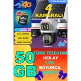 Kadraj X34B – 4 Kameralı, 4g Sim Kartlı, 2 Solar Panel Destekli, 50GB Türk Telekom M2M Hat Hediyeli - Beyaz