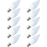 KAE 7W E14 Ince Duy LED Buji Ampul -Beyaz Işık -500 Lümen- 10 Adet - 20 - 30 W