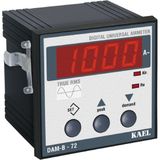 Kael Dam-B-72 ,72X72MM 220VAC KONTAK-1A1K 1-Faz/x5 Ampermetre