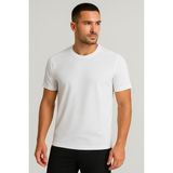 Kaelaurean Erkek Performans Spor Tişört Hızlı Kuruyan Esnek ve Dayanıklı Kumaş Nem Emici Spor T-Shirt - XL - Beyaz