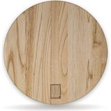 Kaf Ahşap Lüks Kesme Tahtası Kestane (Daire) Medium - 30 cm