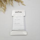 Kaf Kumaş 3 mm Yuvarlak Yumuşak Lastik Ip 5 mt | Bel Paça Don Lastiği | Aksesuar Lastiği - Beyaz