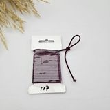 Kaf Kumaş 3 mm Yuvarlak Yumuşak Lastik Ip 5 mt | Bel Paça Don Lastiği | Aksesuar Lastiği - Bordo
