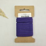 Kaf Kumaş 3 mm Yuvarlak Yumuşak Lastik İp 5 mt | Bel Paça Don Lastiği | Aksesuar Lastiği - Mor