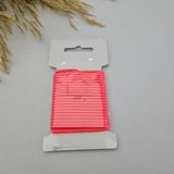 Kaf Kumaş 3 mm Yuvarlak Yumuşak Lastik Ip 5 mt | Bel Paça Don Lastiği | Aksesuar Lastiği - Neon Pembe