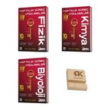 Kafa Dengi 10. Sınıf Fizik Kimya ve Biyoloji Haftalık süreç Uygulamaları 3lü Set + Telefon Standı