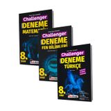Kafa Dengi 8.Sınıf Lgs Challenger Matematik Fen Bilimleri Türkçe Deneme Seti (3 Kitap)