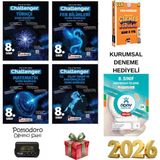 Kafa Dengi Challanger Soru Bnks Türk-Mat-Fen-Inkl + Yargı Çıkmış Sorular Set Krnmetre Deneme Hediye