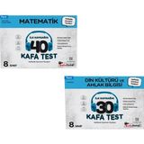 Kafa Dengi Yayınları 2024 8.Sınıf Matematik İlk Kaynağın 40 Kafa Test - Din Kültürü ve Ahlak Bilgisi İlk Kaynağın 30 Kafa Test