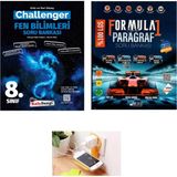 Kafa Dengi Yayınları 8.sınıf Challenger Fen Soru Bankası +Paragraf Formula 1 Serisi Set 2025(PRİZ Tutuculu)