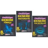 Kafa Dengi Yayınları 8. Sınıf Challenger Sarmal Türkçe + Matematik + Fen Bilimleri Branş Denemesi (3 Kitap)
