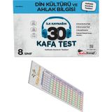 Kafa Dengi Yayınları 8. Sınıf Din Kültürü ve Ahlak Bilgisi 30 Kafa Test Haftalık Kontrol Testleri - Sarmal Deneme - Soru Çözüm Ayracı