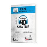 Kafa Dengi Yayınları 8. Sınıf Fen Bilimleri "40" Kafa Test (Haftalık Kontrol Testleri + Sarmal Deneme)