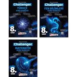 Kafa Dengi Yayınları 8.Sınıf LGS Matematik + Türkçe + Fen Challenger Soru Seti 3 Kitap 2023