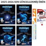 Kafa Dengi Yayınları 8. Sınıf Lgs Matematik Türkçe Fen İnkılap Challenger Soru Seti 4 Kitap 2025 ve Çıkmış Sorular Hediye