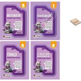 Kafa Dengi Yayınları LGS 8. Sınıf Matematik Fen Türkçe ve T.C. İnkılap Tarihi ve Atatürkçülük 4'lü Set Etkinlikli Ders Föyleri - Telefon Tutucu