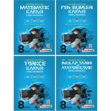 Kafa Dengi Yayınları LGS 8.Sınıf Soru Bankası 4lü Set (Mat-Fen-Türkçeçe-Inkılap)
