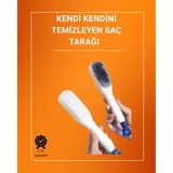 Kafa Derisi Masajlı Saç Tarağı – Kendini Temizleyen, Anti-Statik