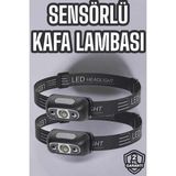 Kafa Lambası Kamp Lambası LED Işık Şarjlı Ayarlanabilir - 7360-7516 - Çok Renkli